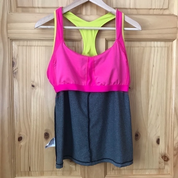 New Balance Lightning Dry neon racer back tank size large - Picture 8 of 10